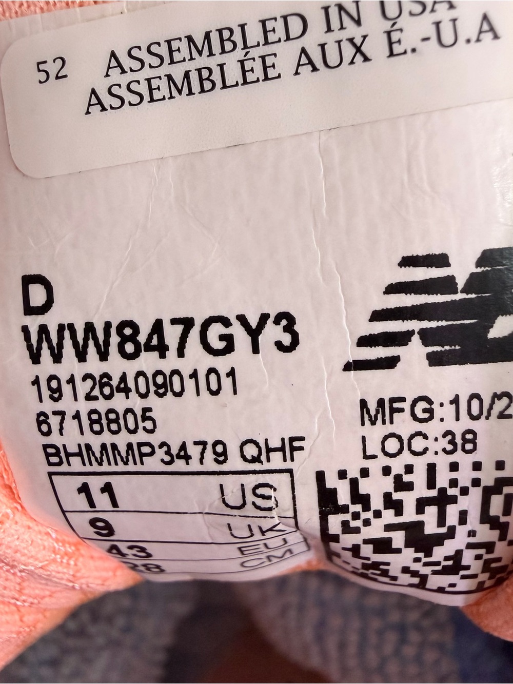 New Balance Gray and Pink Women's Athletic Sneakers - Picture 11 of 11